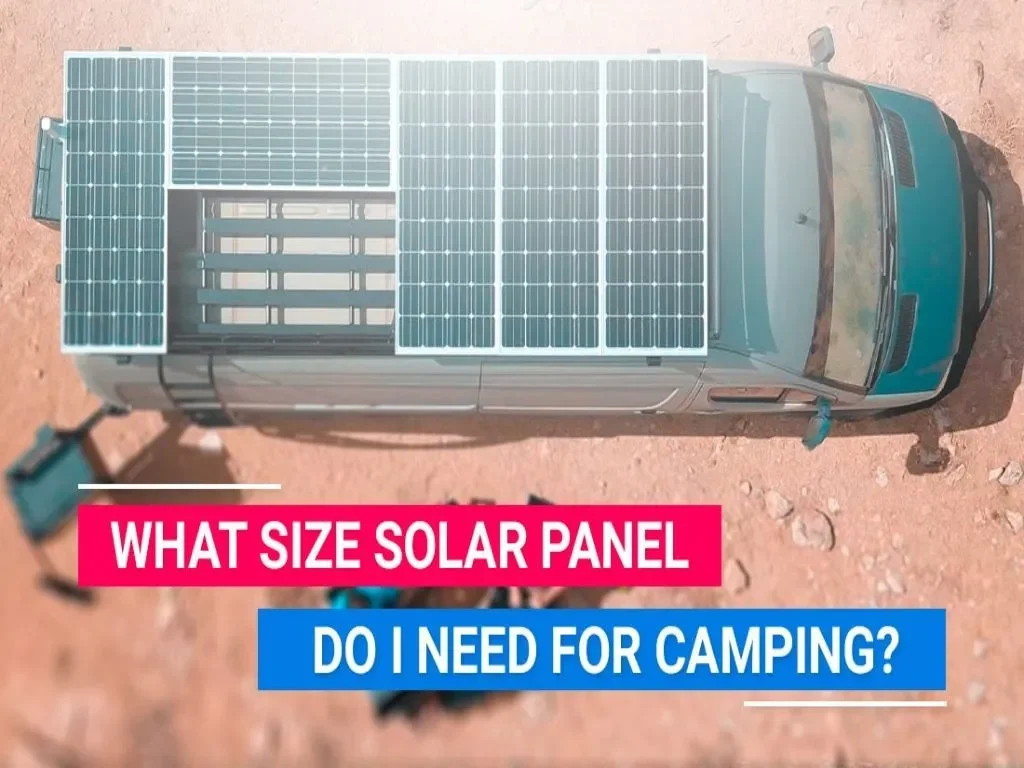 portable solar panels on the camping