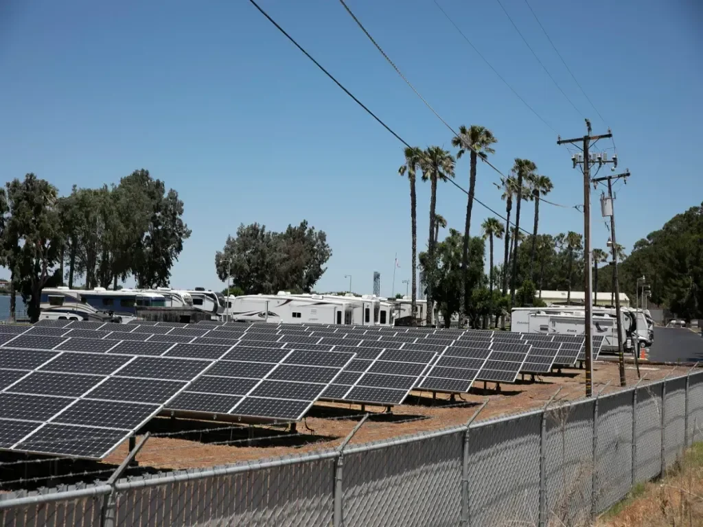 solar panels in California