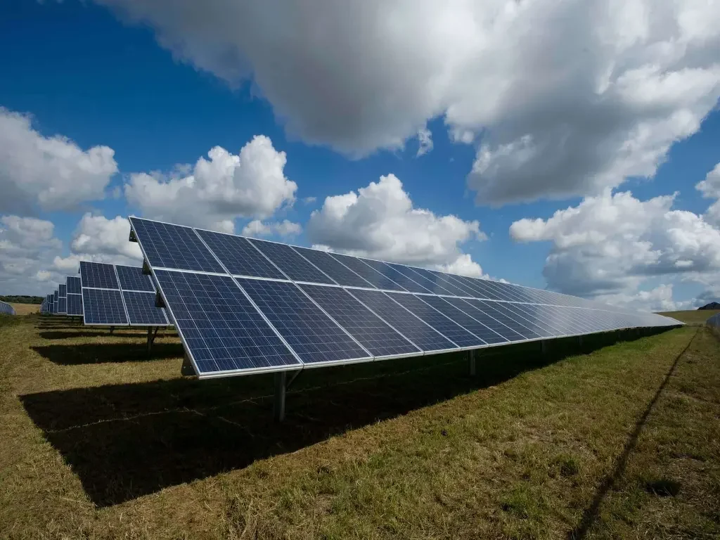 view of solar panels