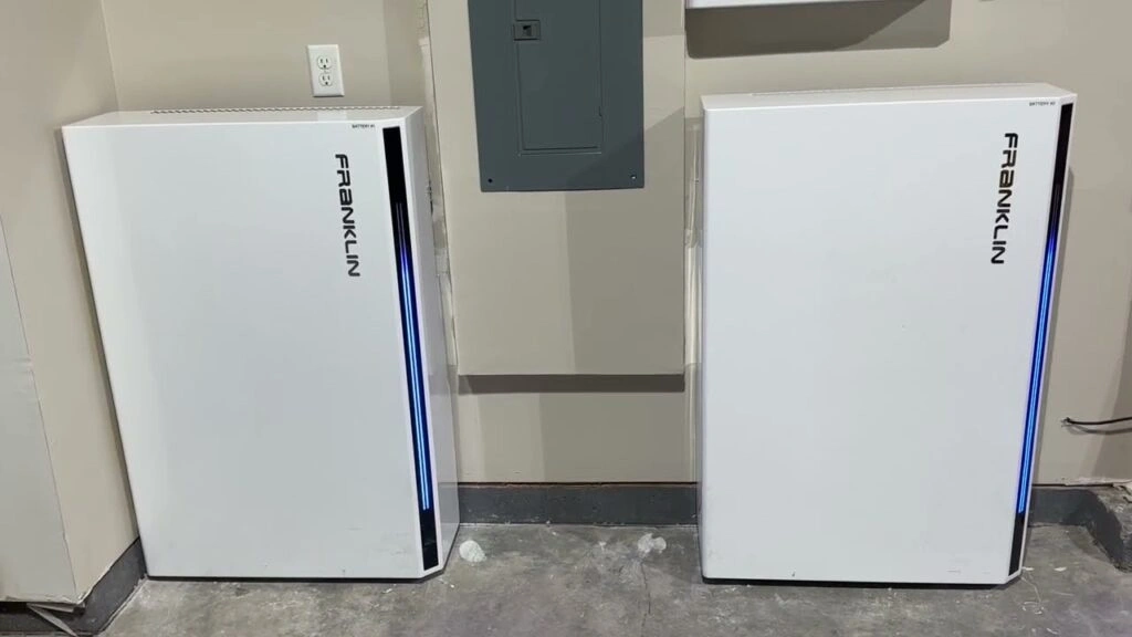  Franklin Home battery inside a building.