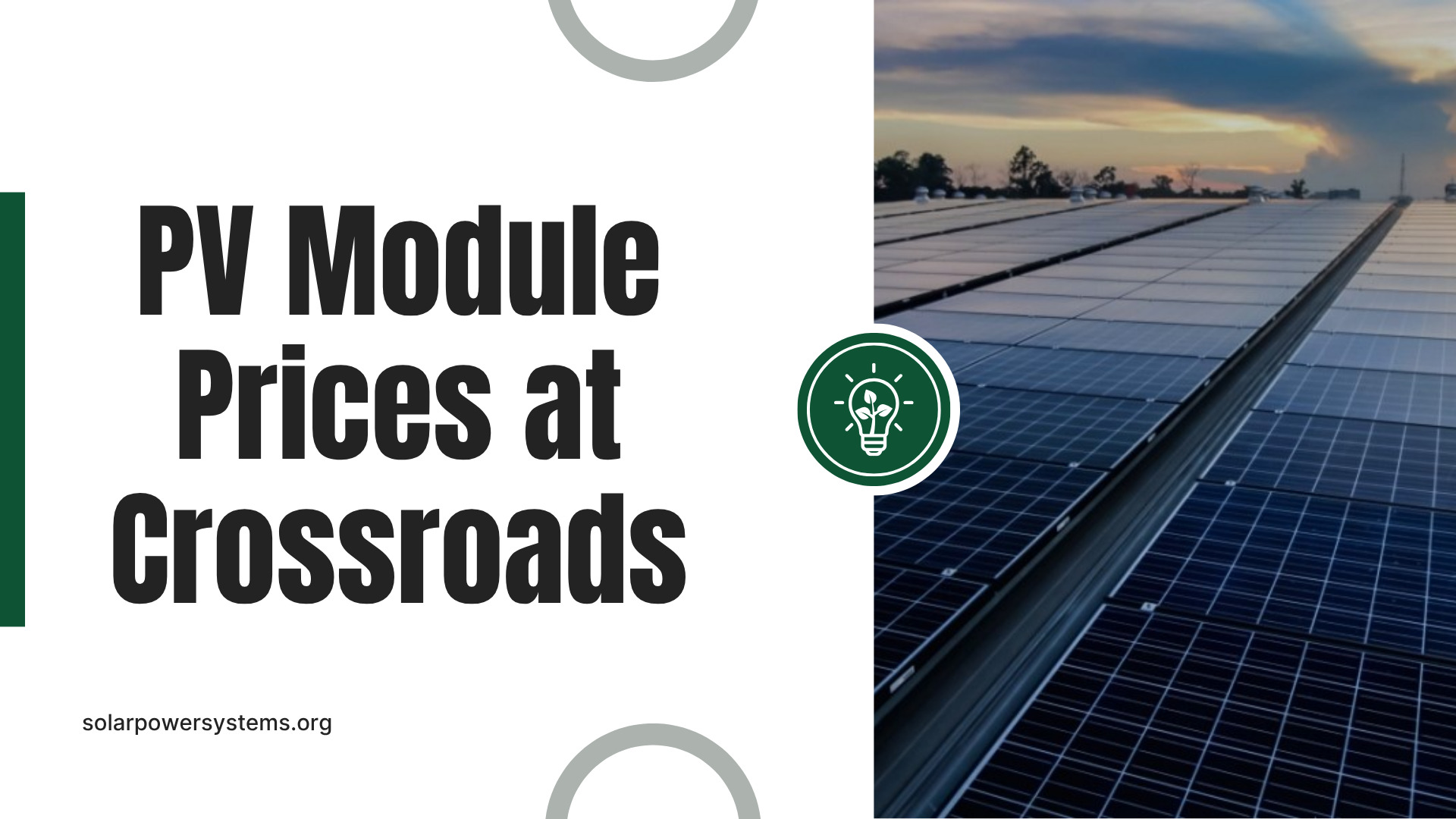 PV Module Prices at Crossroads
