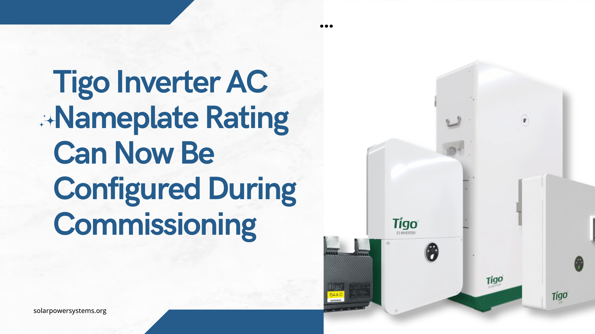 Tigo Inverters: Configurable AC Nameplate Power