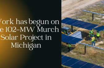 Large-scale solar farm construction in Michigan