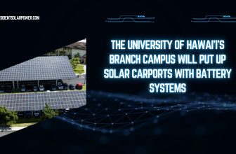 University solar carports with battery storage system