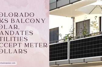 Plug-in balcony solar panels on a Colorado apartment building