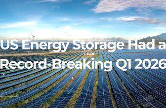 US energy storage capacity installations record Q1 2026