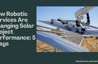 Robot inspecting solar panels