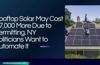 Homeowner reviewing rooftop solar permit application